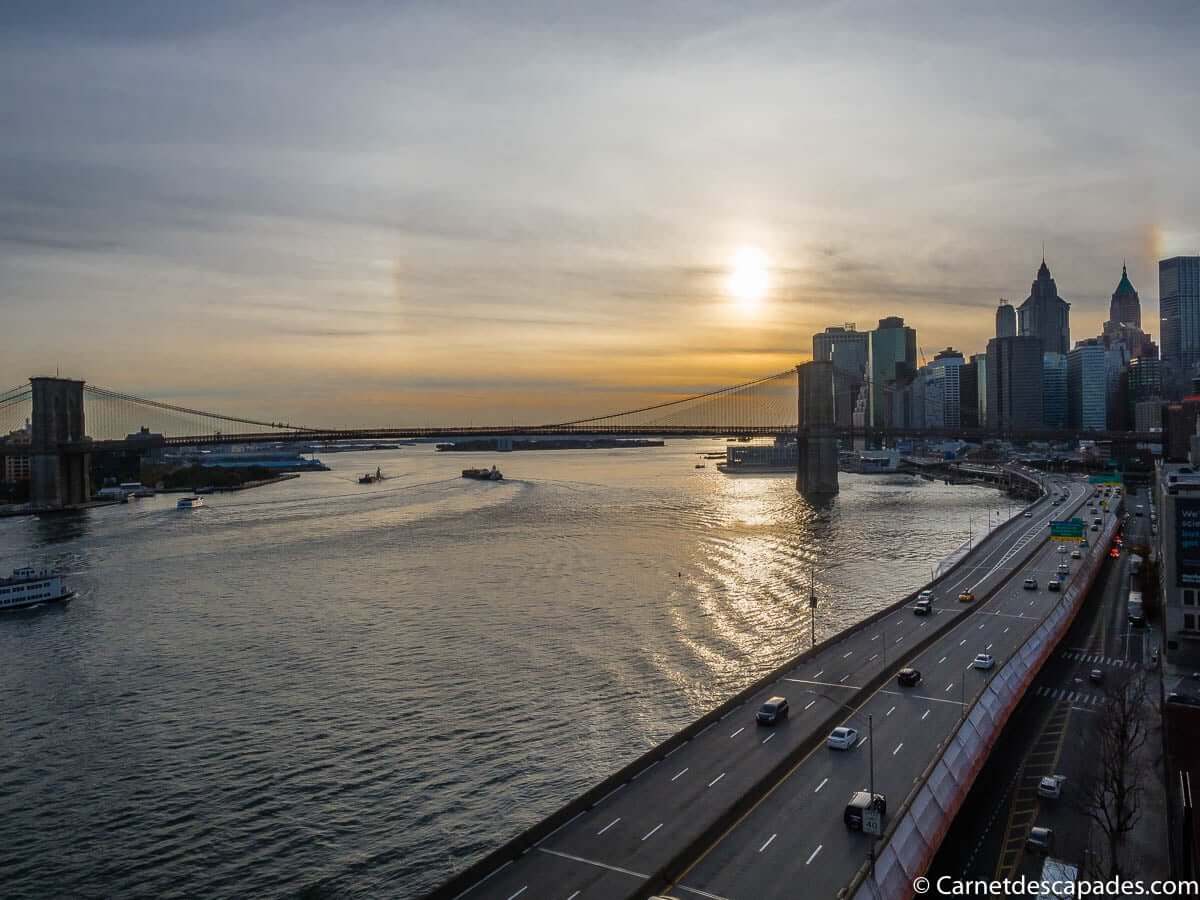coucher-soleil-depuis-pont-manhattan