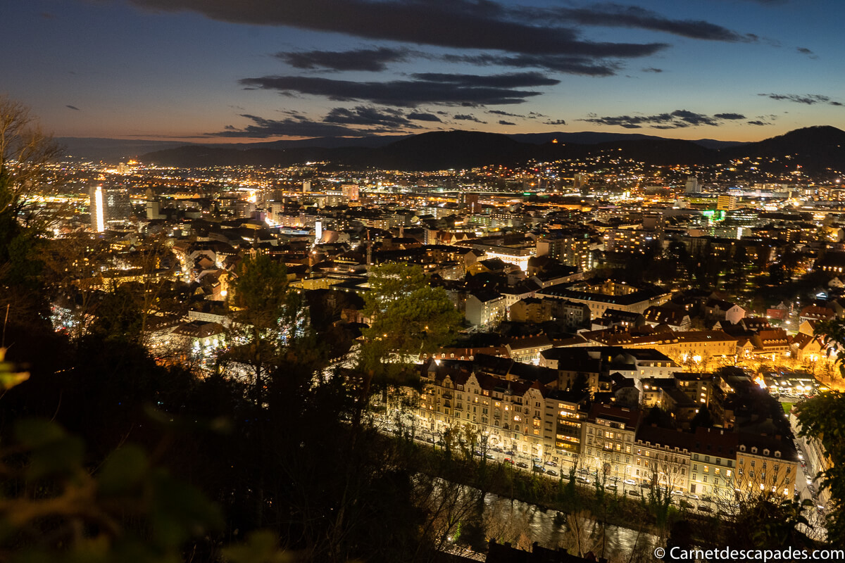 vue graz depuis schlossberg