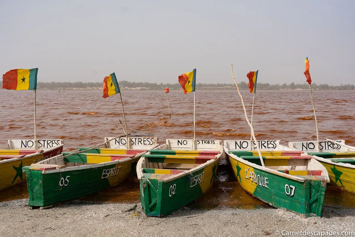 pirogues no stress lac rose