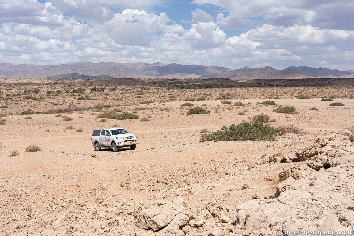 voiture paysage namibie