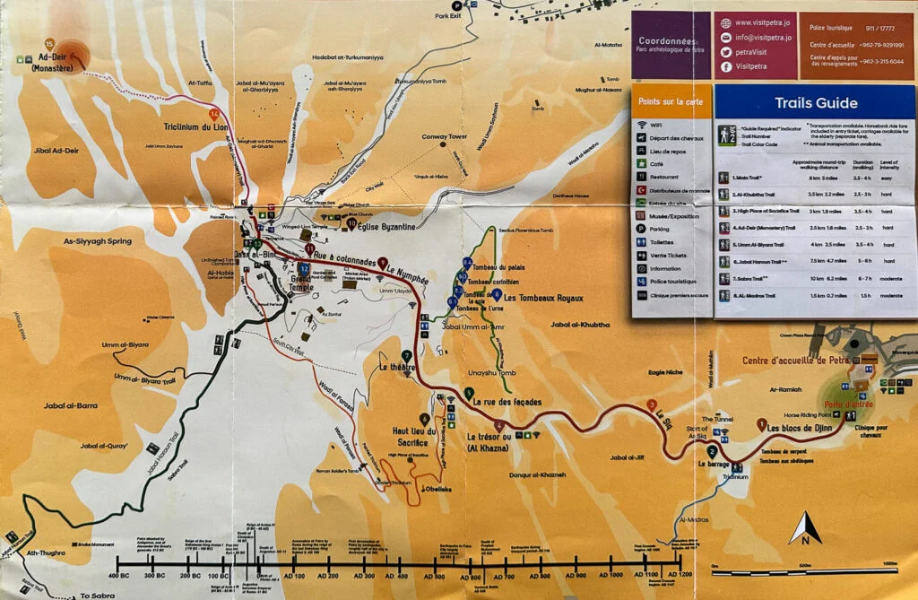 carte-petra-jordanie