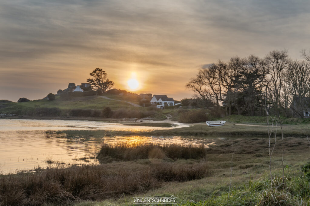 baie de kernic hiver finistere nord gr34 randonnee ocean atlantique