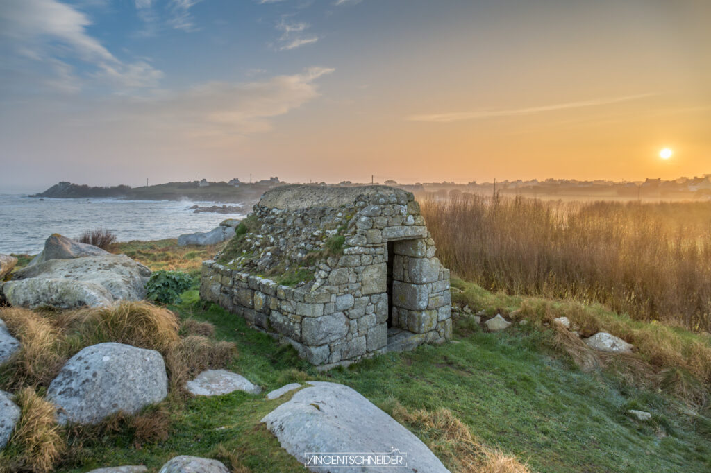 cabane a poudre plouescat hiver finistere nord gr34 randonnee ocean atlantique 1
