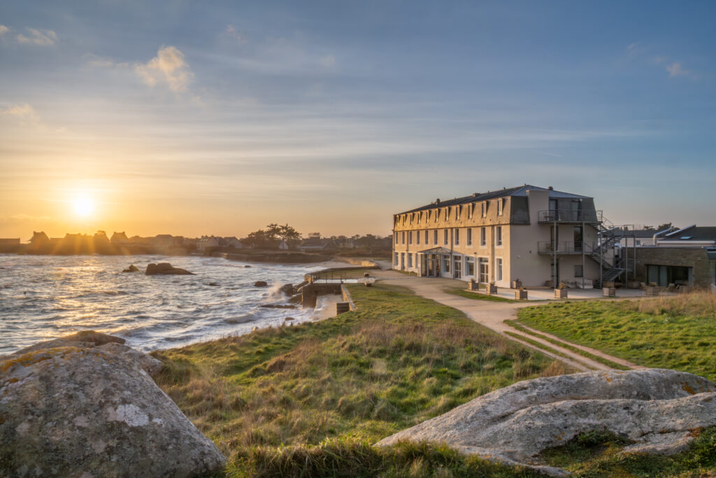 hotel de la mer birgnogan plages hiver finistere nord gr34 randonnee