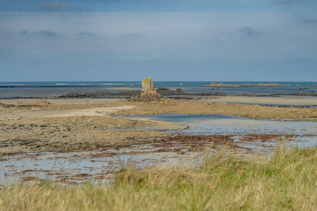plage keremma maree basse hiver finistere nord gr34 randonnee ocean plouescat