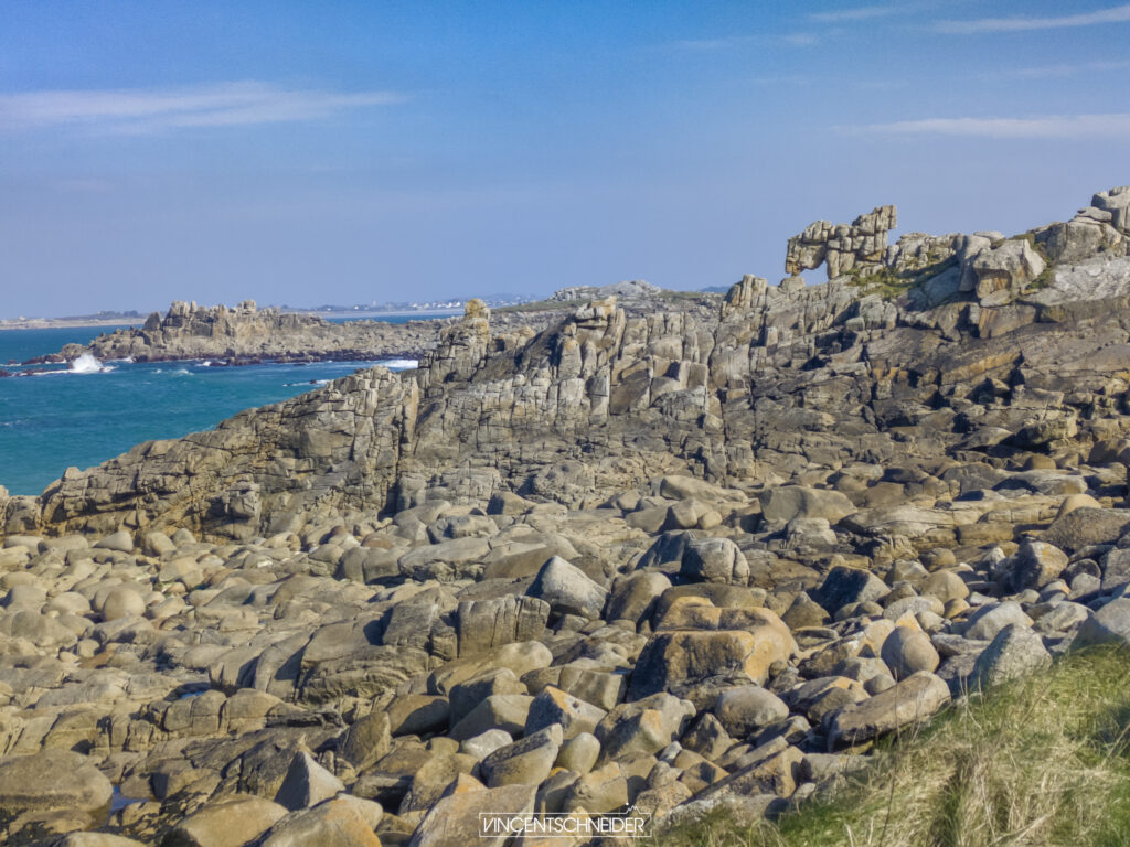 roches de granit sibiril roscoff finistere hiver