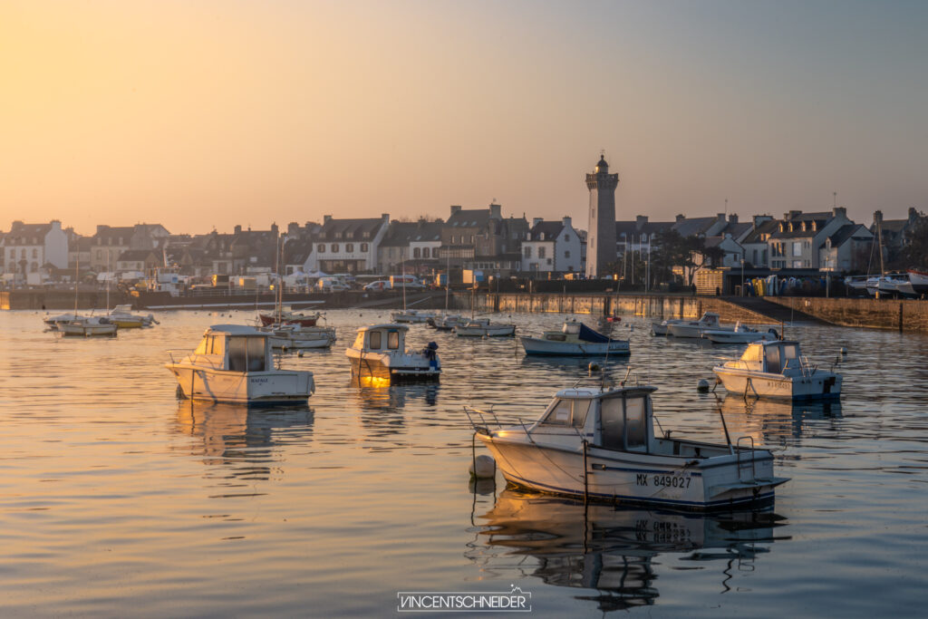roscoff maree haute petit matin re nord gr34 randonnee ocean atlantique