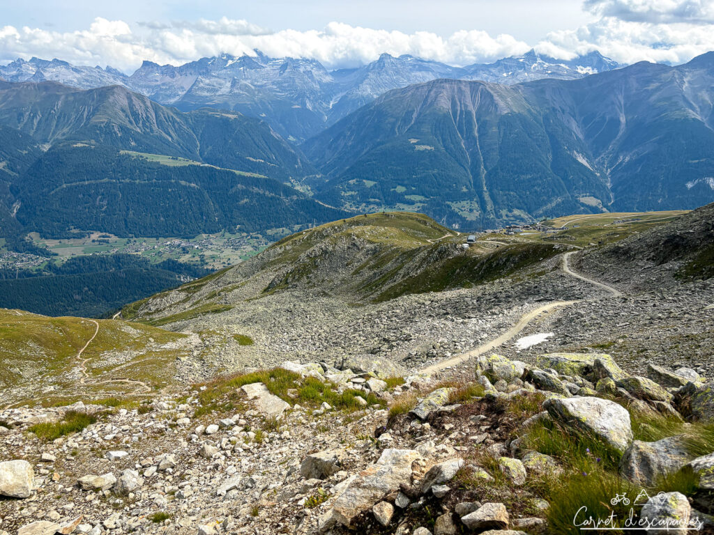 Panorama durant la randonnée à Aletsch