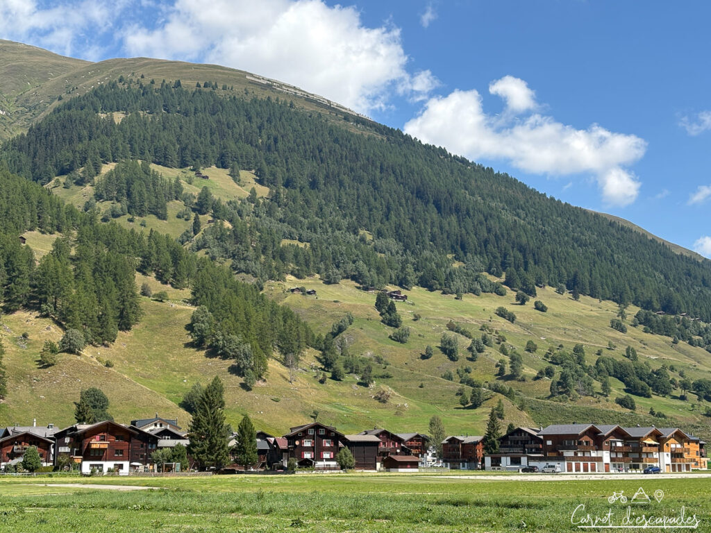 Paysage de la Vallée de Conches en Suisse