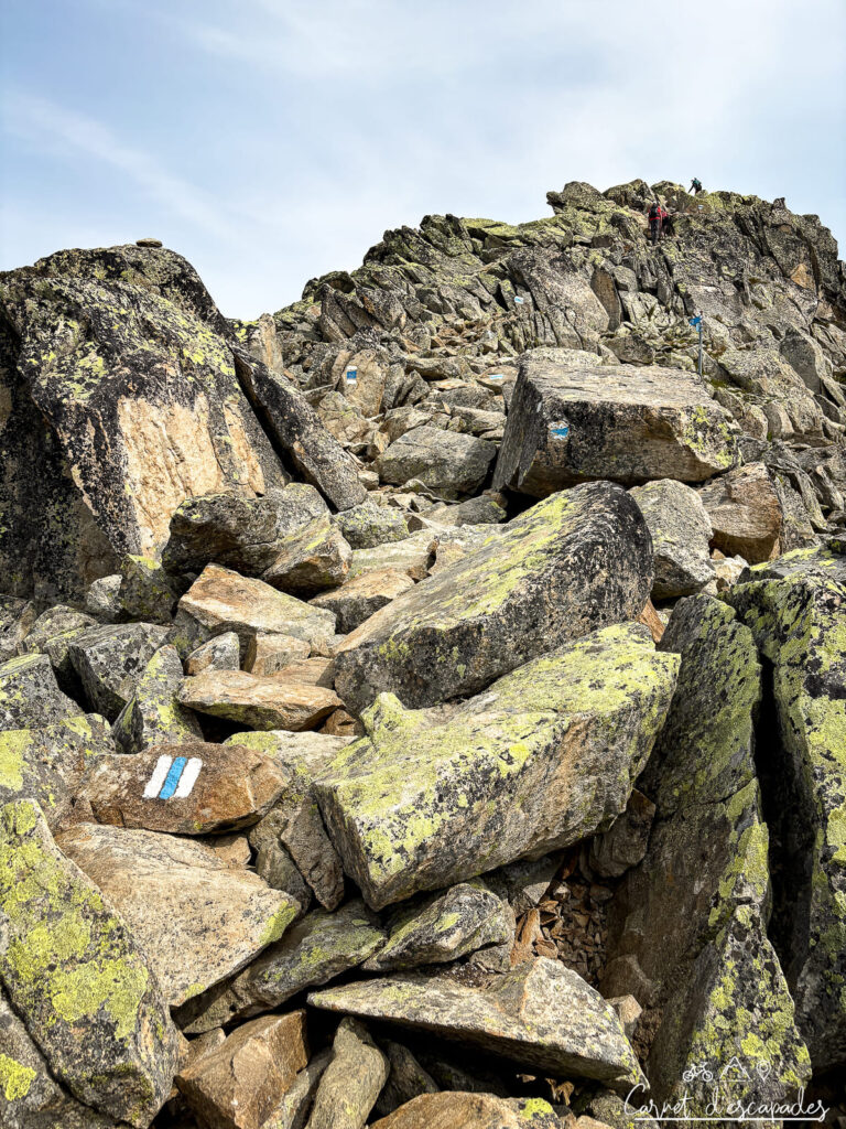 Sentier de randonnée alpine (balisage bleu et blanc)