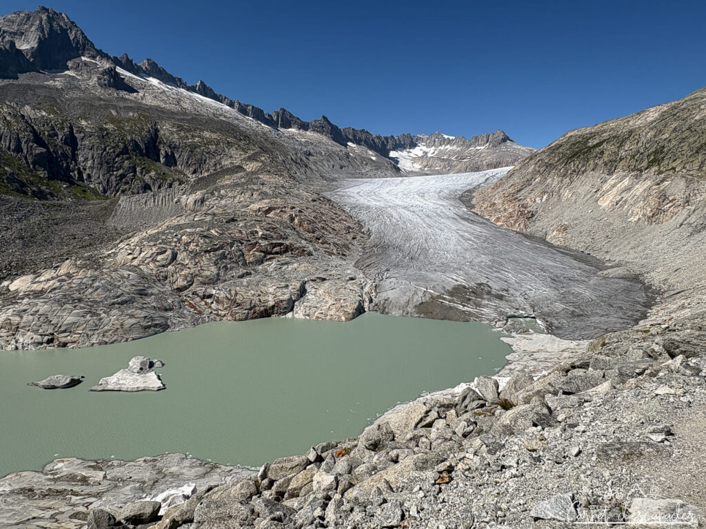 Glacier du Rhône en Suisse