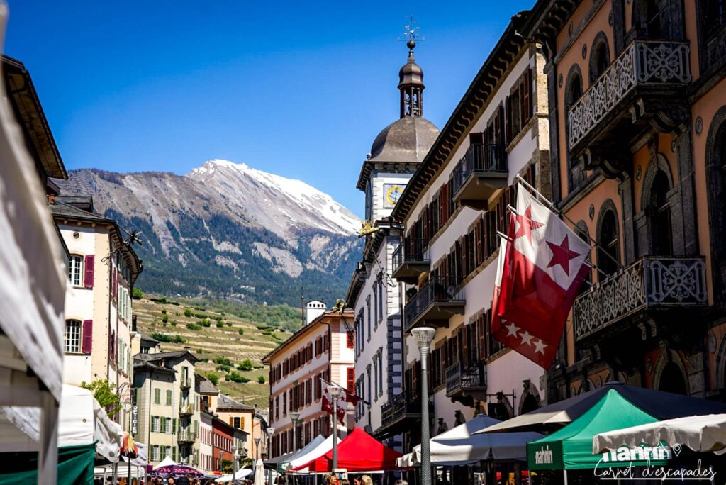 Visite de Sion, capitale du Valais en Suisse