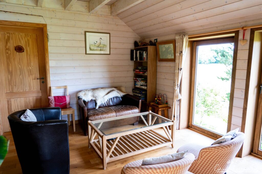Espace commun du B&B les Trappeurs à Tenneville 
