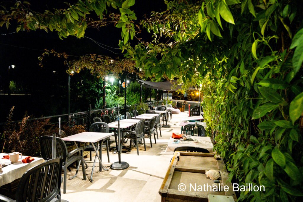 Terrasse du restaurant l'Art Lie