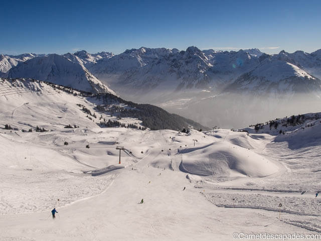 Piste-noire-Ski-Diedamskopf-Schoppernau-Vorarlberg-Autriche
